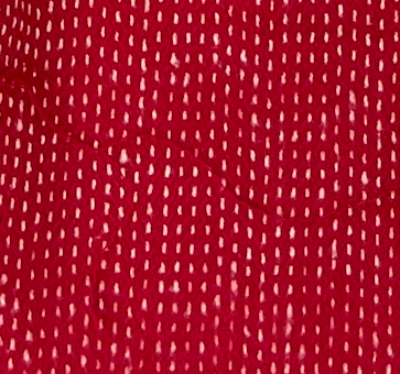 Berry Stitch Flannel Dog Collar