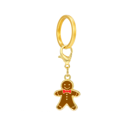 Gingerbread Man Collar Charm