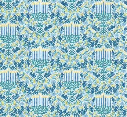 Flora Menorah Dog Bandana