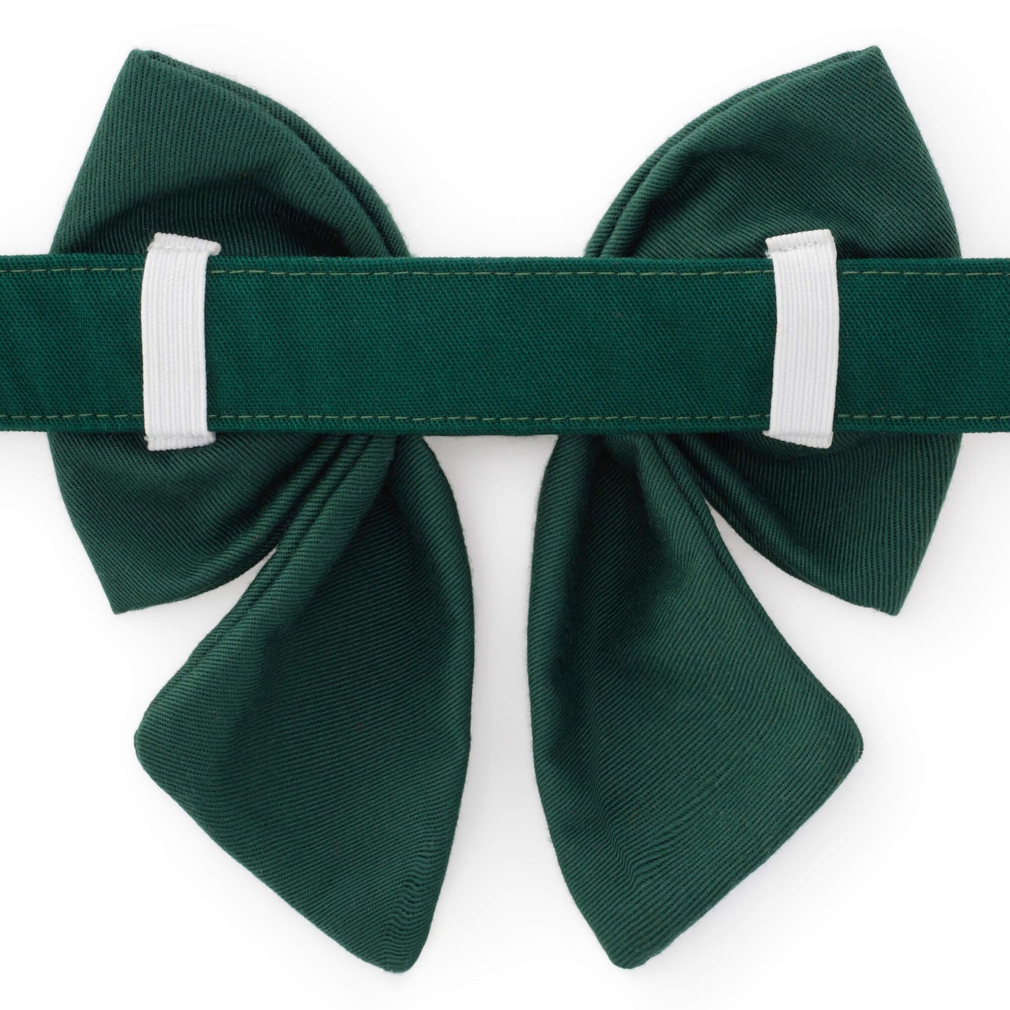 Evergreen Candy Canes Embroidered Lady Dog Bow