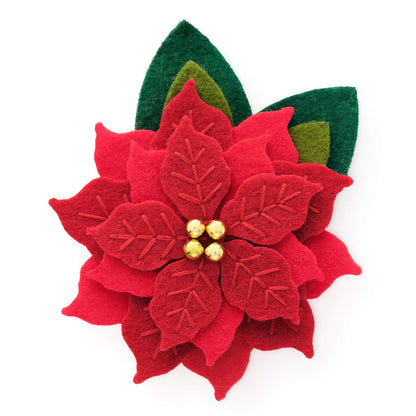 Poinsettia Dog Collar Flower