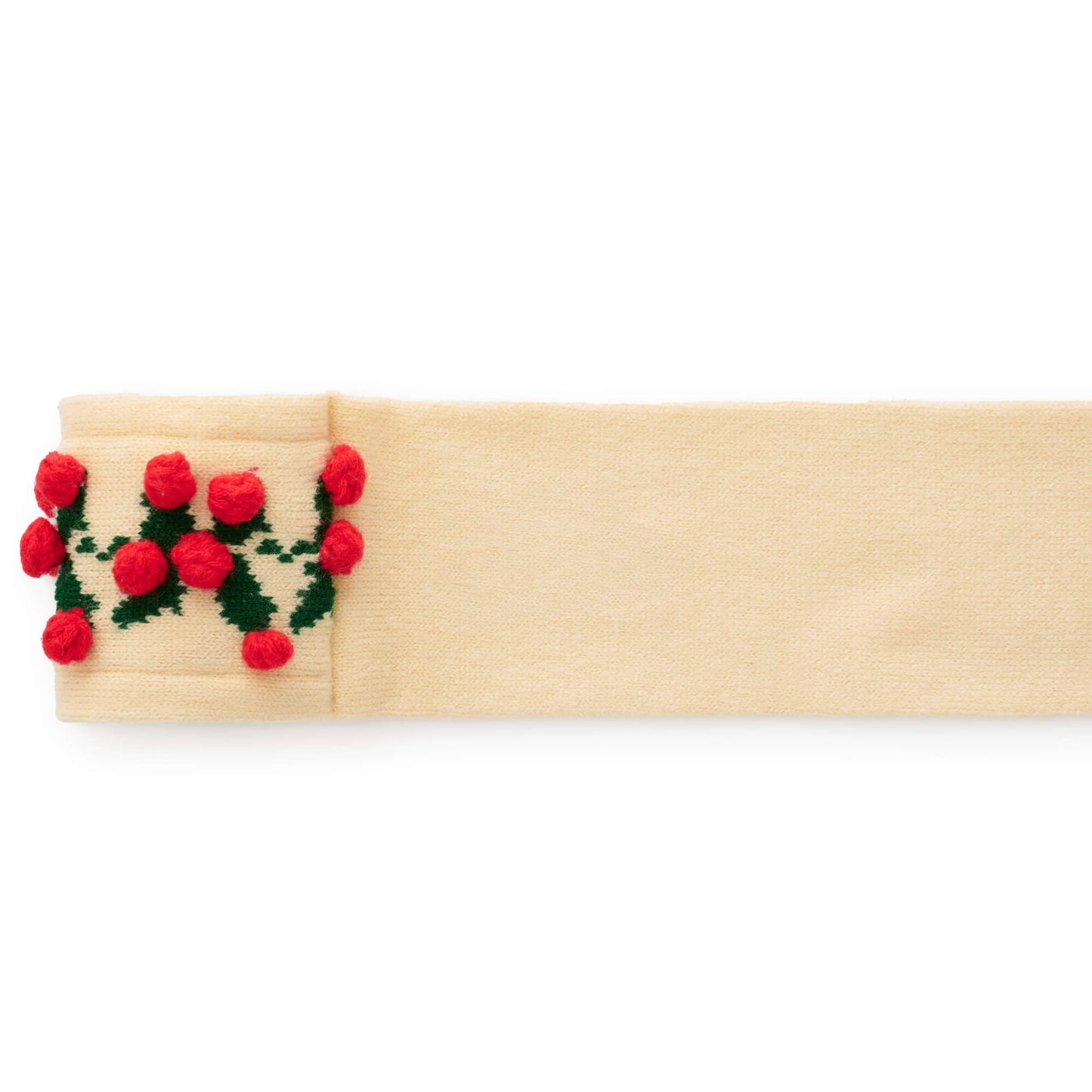 Holly Bobble Knit Dog Scarf