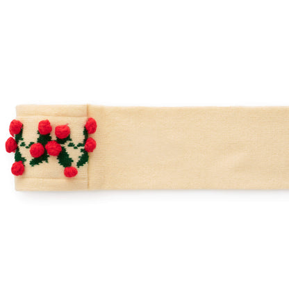 Holly Bobble Knit Dog Scarf