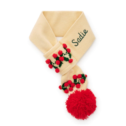 Holly Bobble Knit Dog Scarf