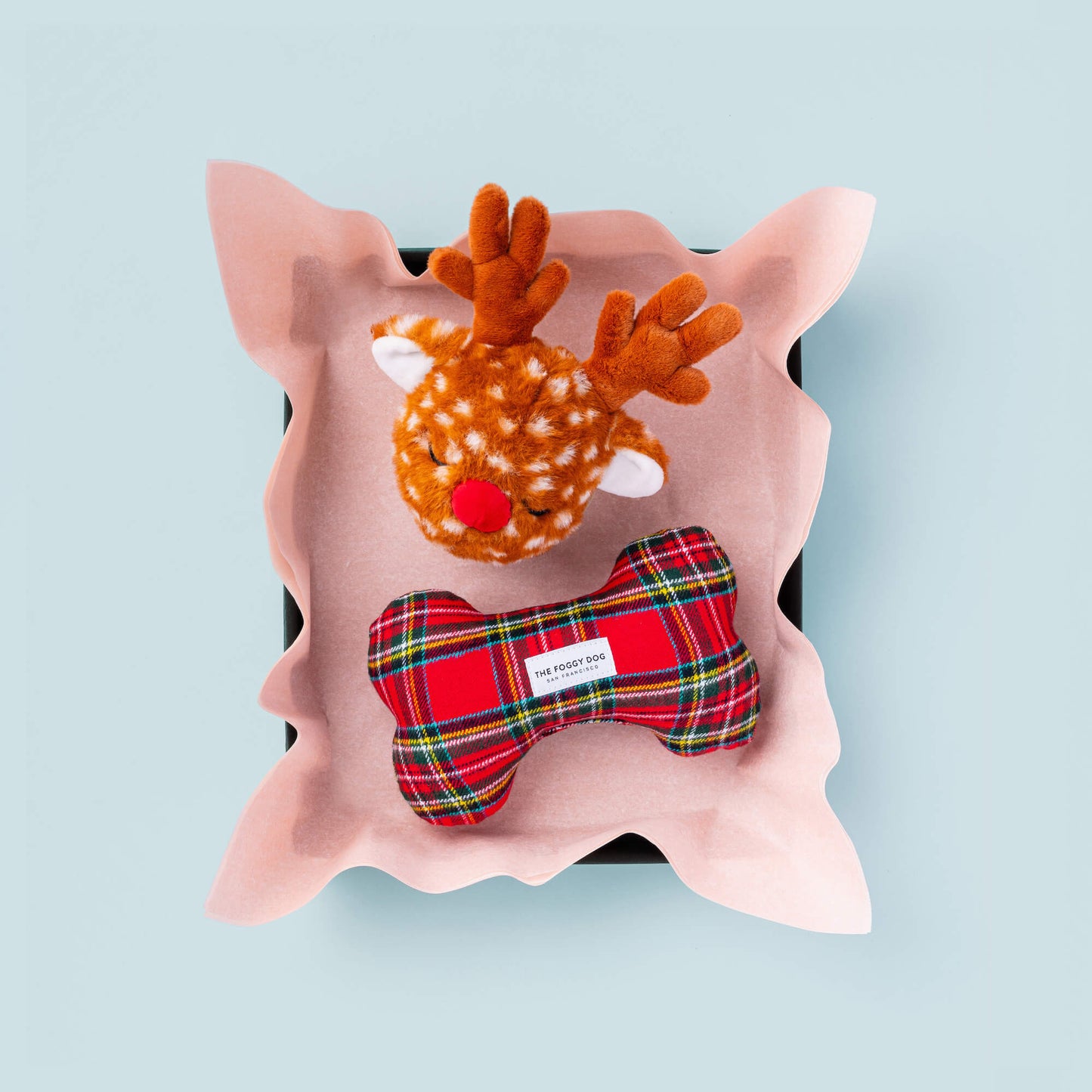 Reindeer 2-in-1 Bounce Dog Toy